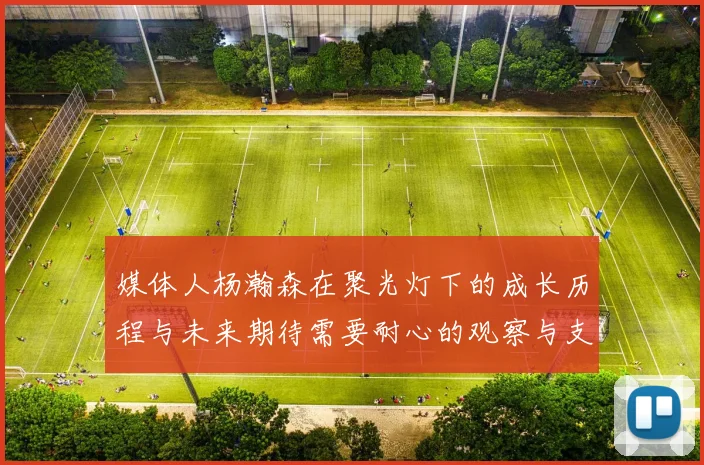 媒体人杨瀚森在聚光灯下的成长历程与未来期待需要耐心的观察与支持